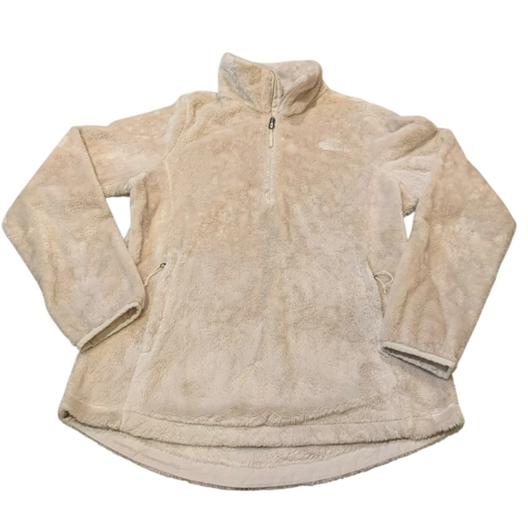 The North Face Sweaters - The North Face Osito 1/4 Zip Fleece Jacket Cream Ivory High Pile Fuzzy Medium